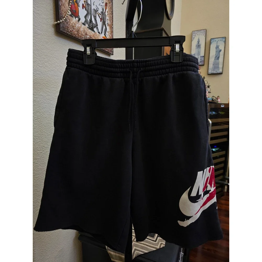 Nike Air Jordan Jumpman Fleece Shorts Mens Small Black Active Athleisure